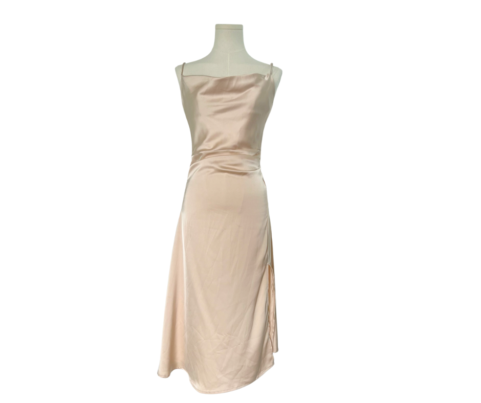 Sleeveless Satin Dress