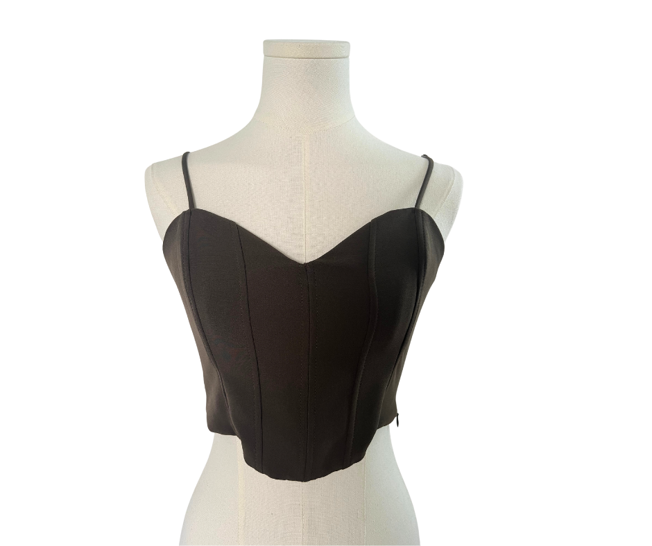 Zara Sleeveless Cropped Top with Stretchable Straps