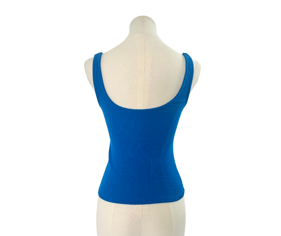 Zara Knit Sleeveless Top - Blue