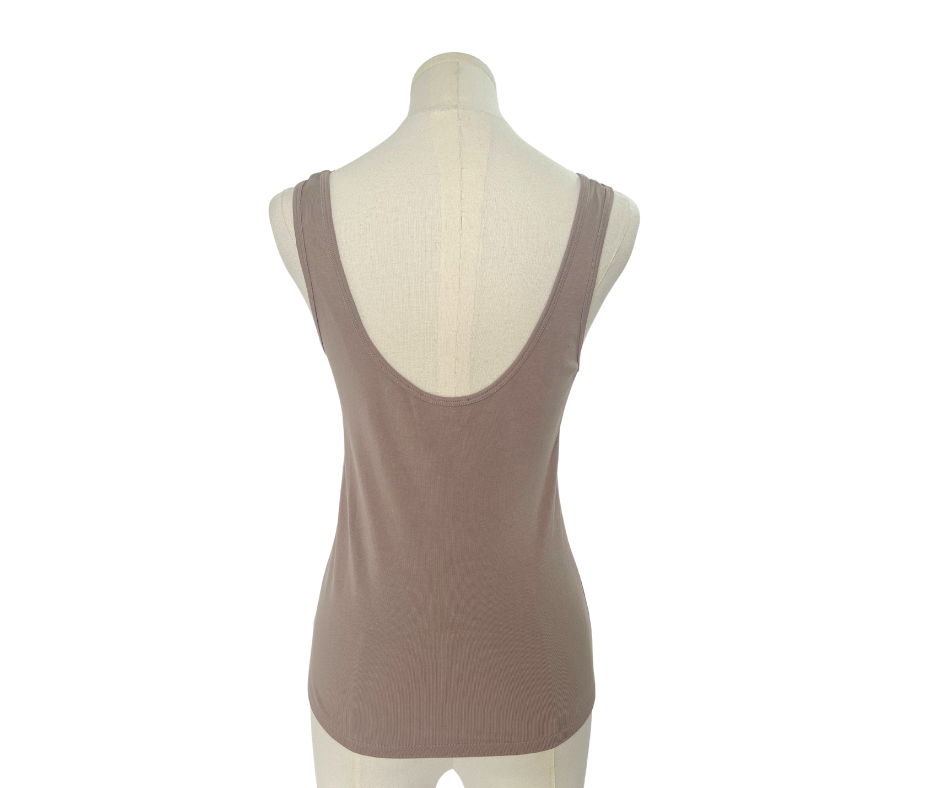 Zara Sleeveless Top - Beige