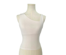 Zara Sleeveless Split Front Top - White