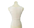 Zara Sleeveless Split Front Top - White