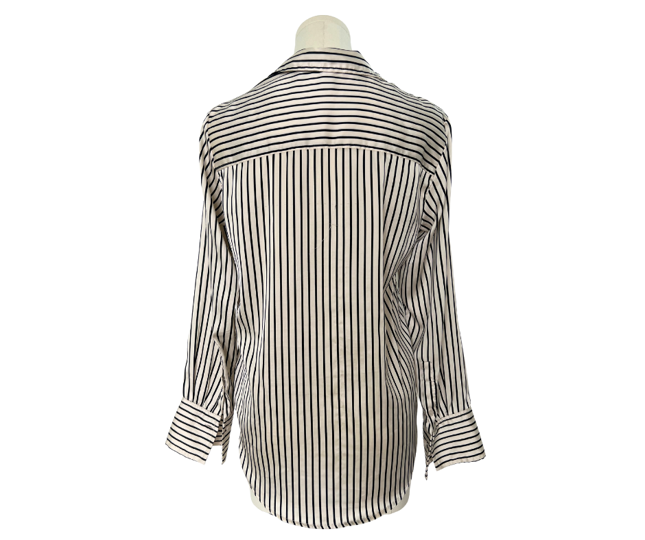 H&M Satin Striped Blouse