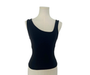 Zara Sleeveless Split Front Top - Black