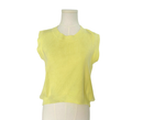 Sleeveless Knitted Top - Yellow