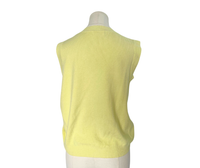 Sleeveless Knitted Top - Yellow